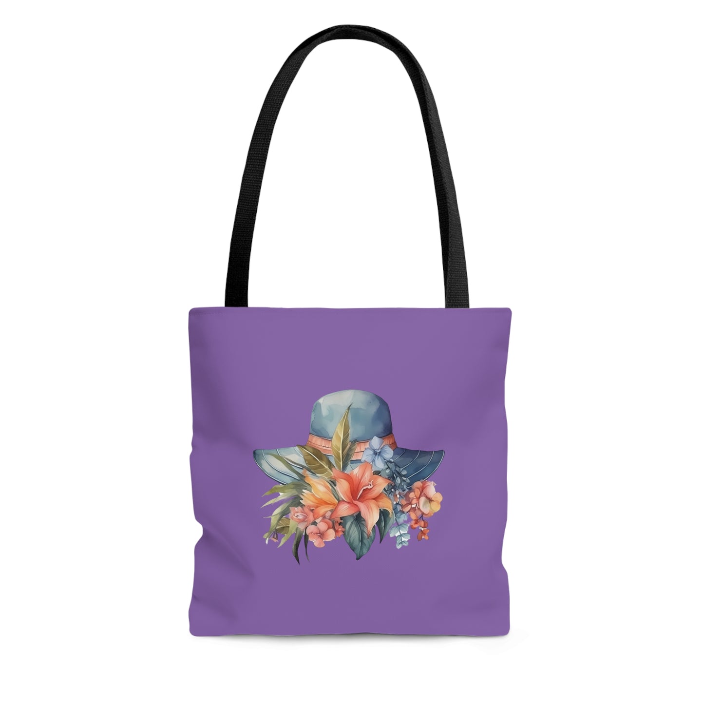 Hat and Flowers Tote Bag