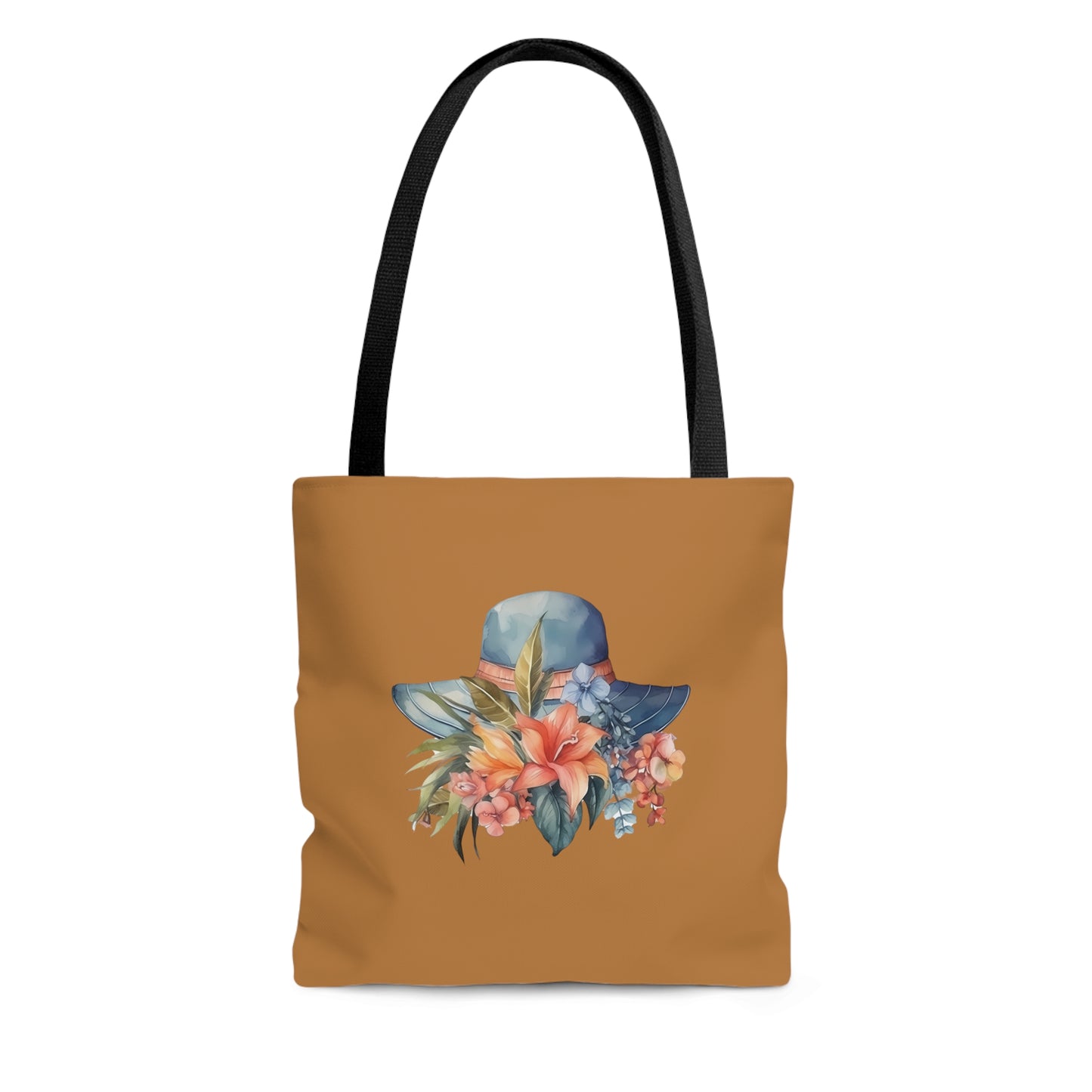 Hat and Flowers Tote Bag