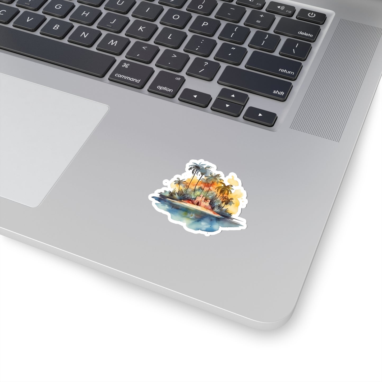 Island Sandcastle Vinyl Indoor Sticker