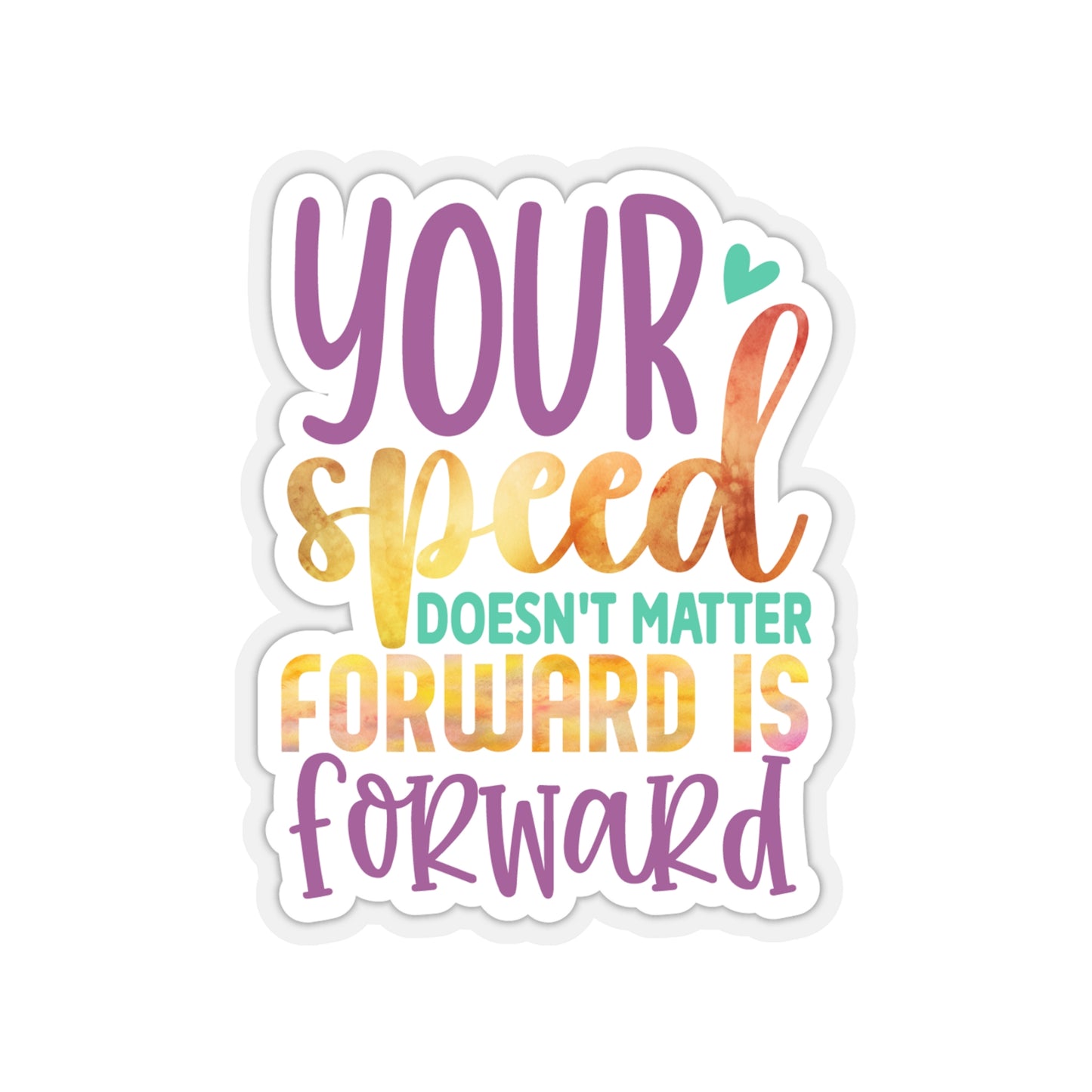 Forward is Forward Indoor Vinyl Sticker