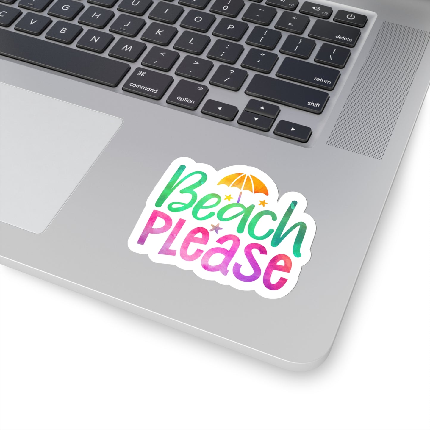 Beach Please Indoor Vinyl Sticker