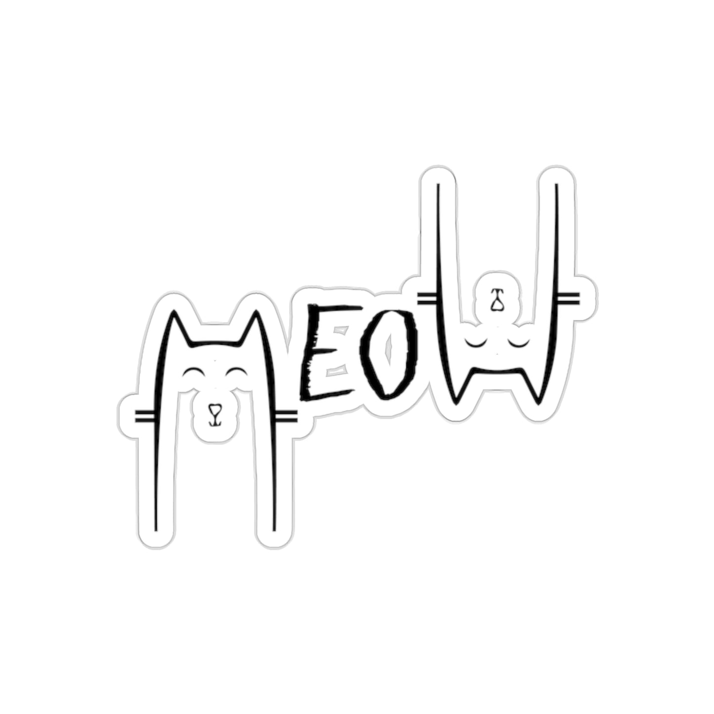 Cat Meow Indoor Stickers