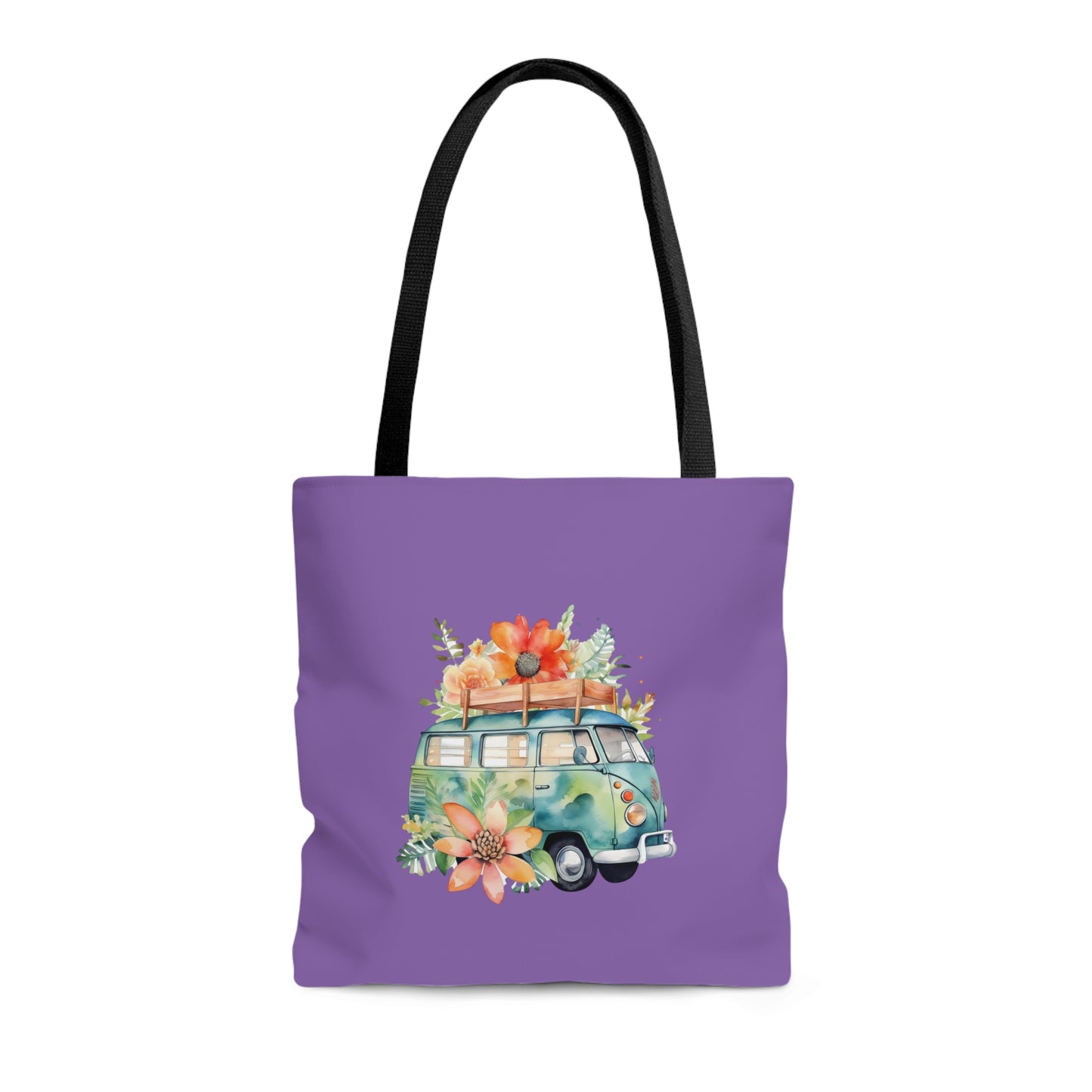 Flowered Bus Tote Bag