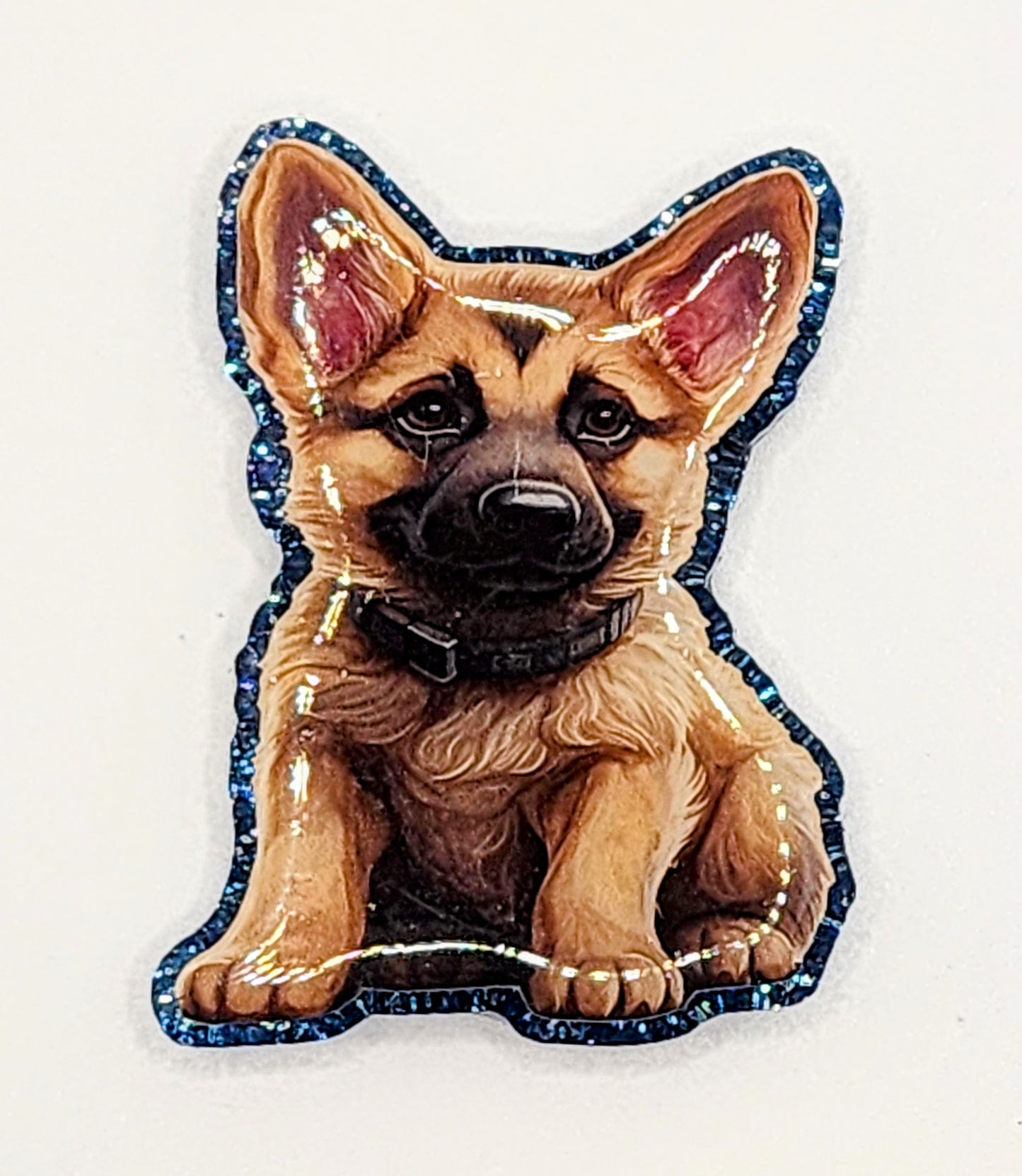 German Shepard Puppy Badge Reel