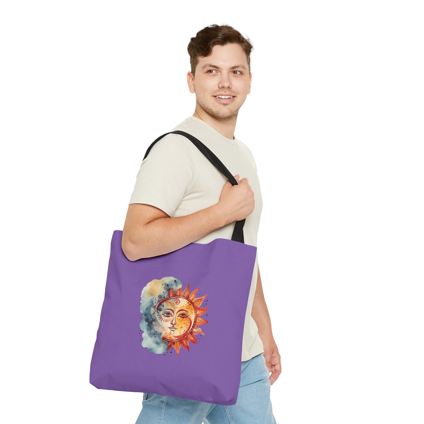 Sun and Watercolor Tote Bag