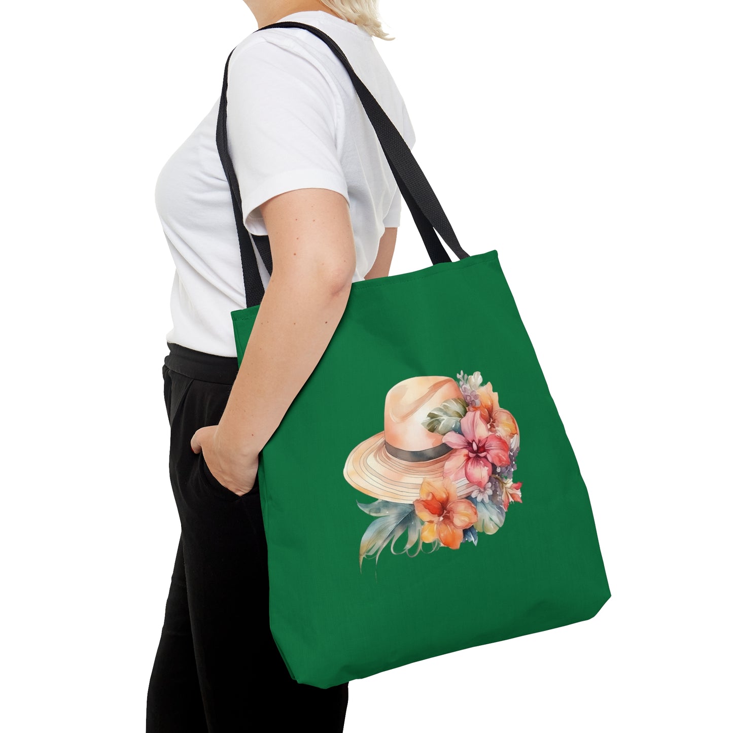 Flowers and Hat Tote Bag