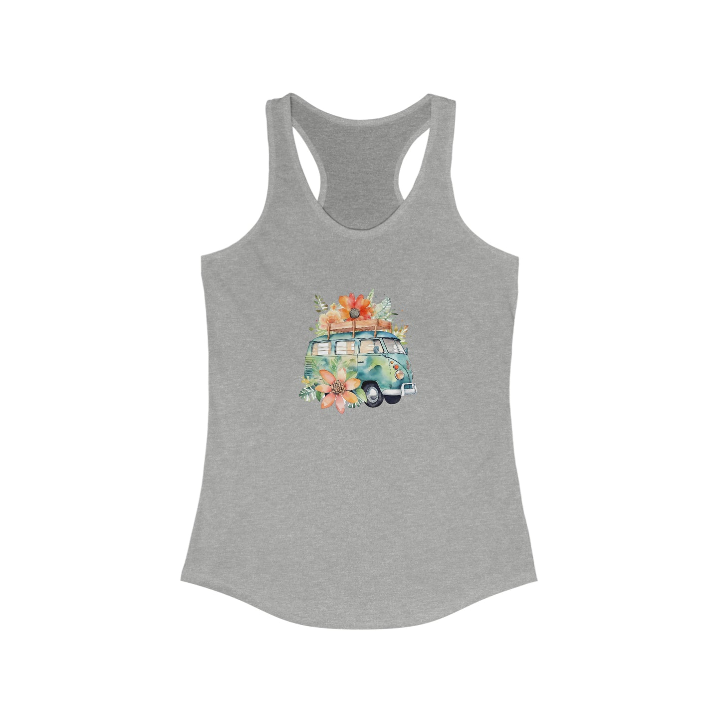 Flowered Bus Racerback Tank