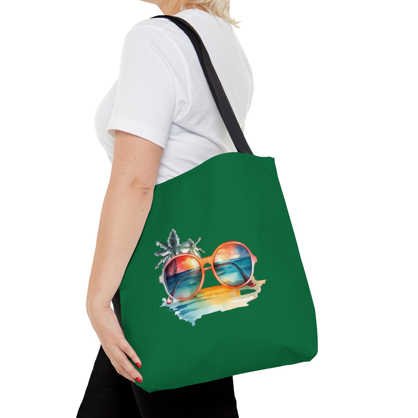 Sunglasses and Palm Trees Tote Bag