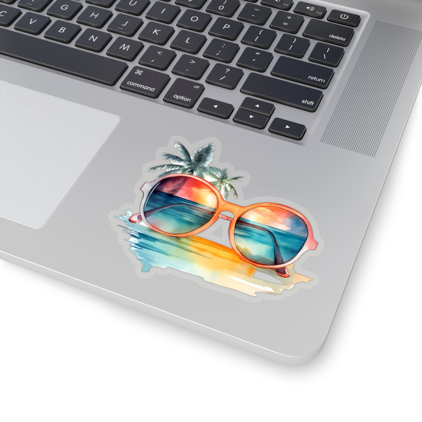 Sunglasses and Palm Trees Indoor Vinyl Sticker