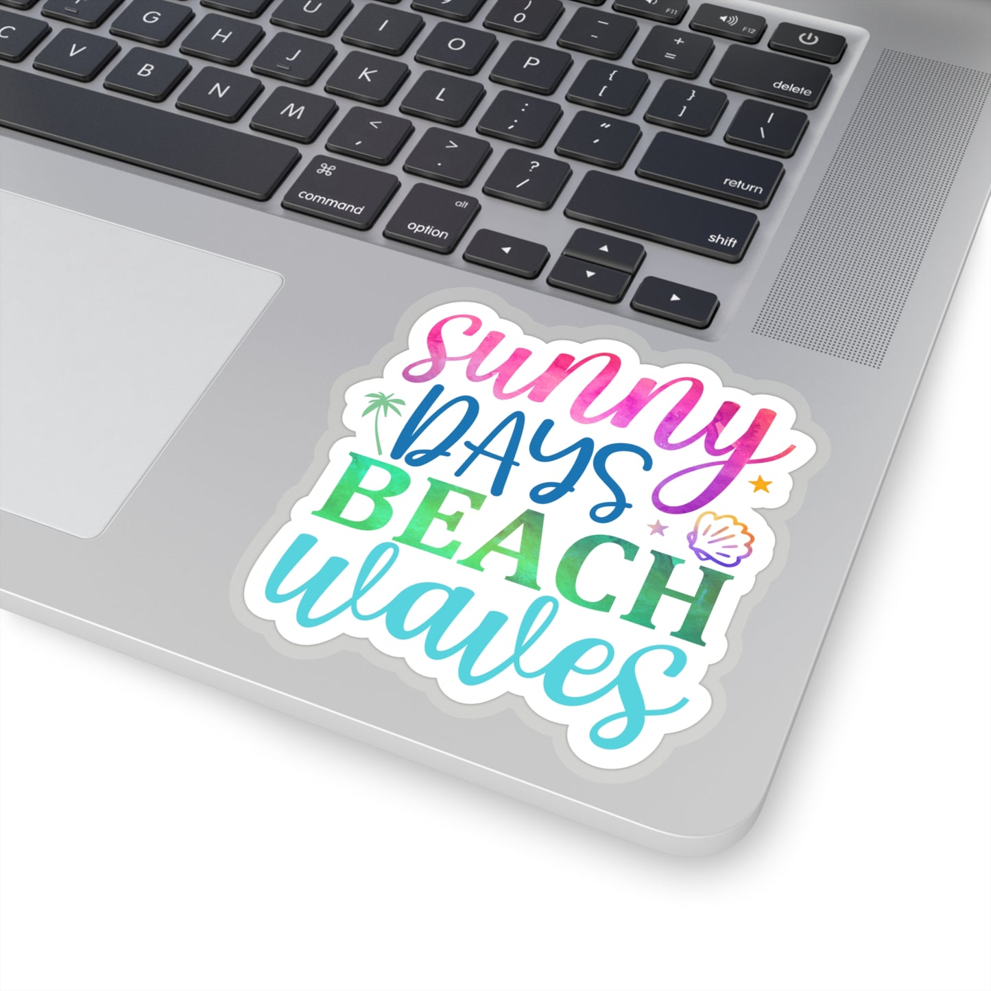 Sunny Days Beach Waves Indoor Vinyl Sticker