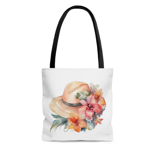 Flowers and Hat Tote Bag