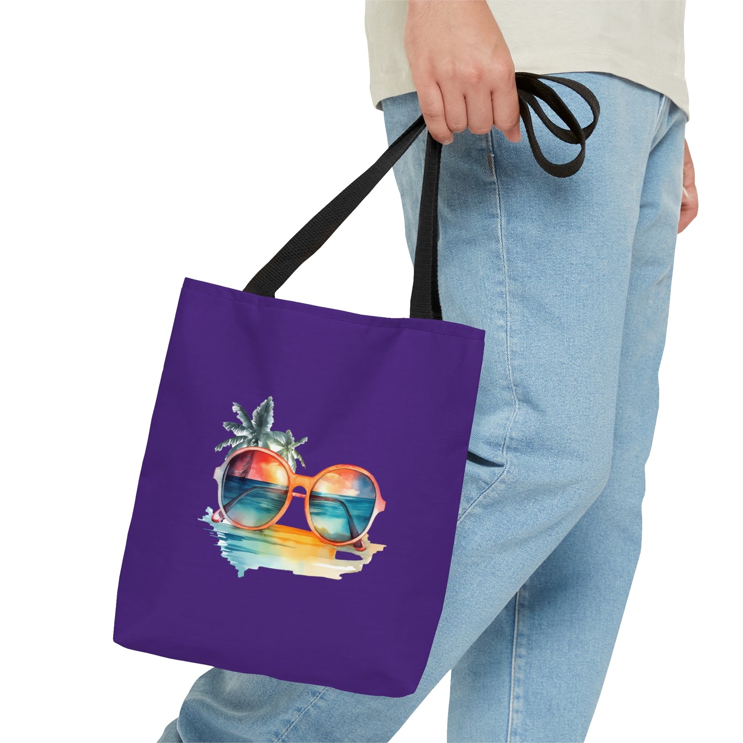 Sunglasses and Palm Trees Tote Bag