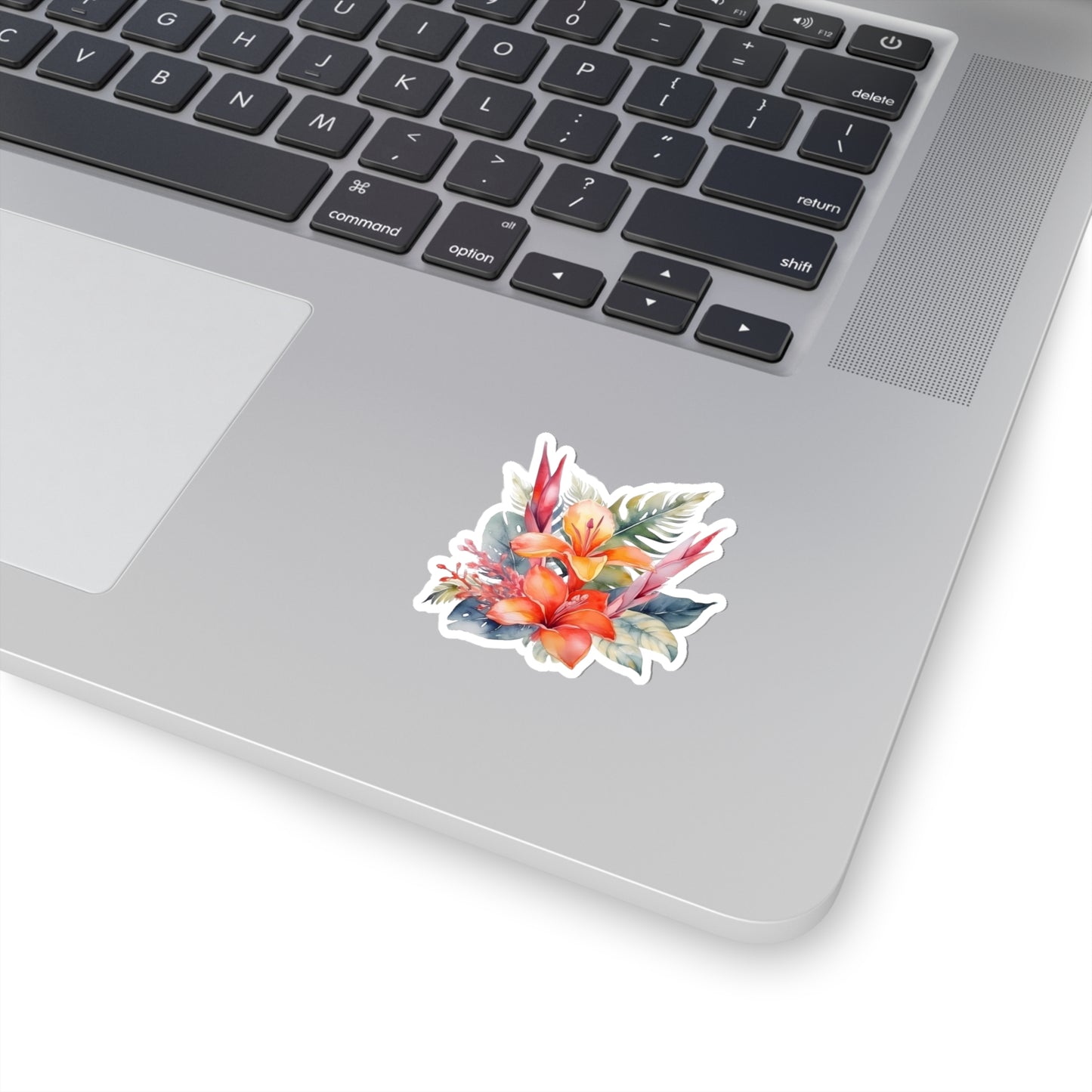 Beautiful Island Flowers Vinyl Indoor Sticker