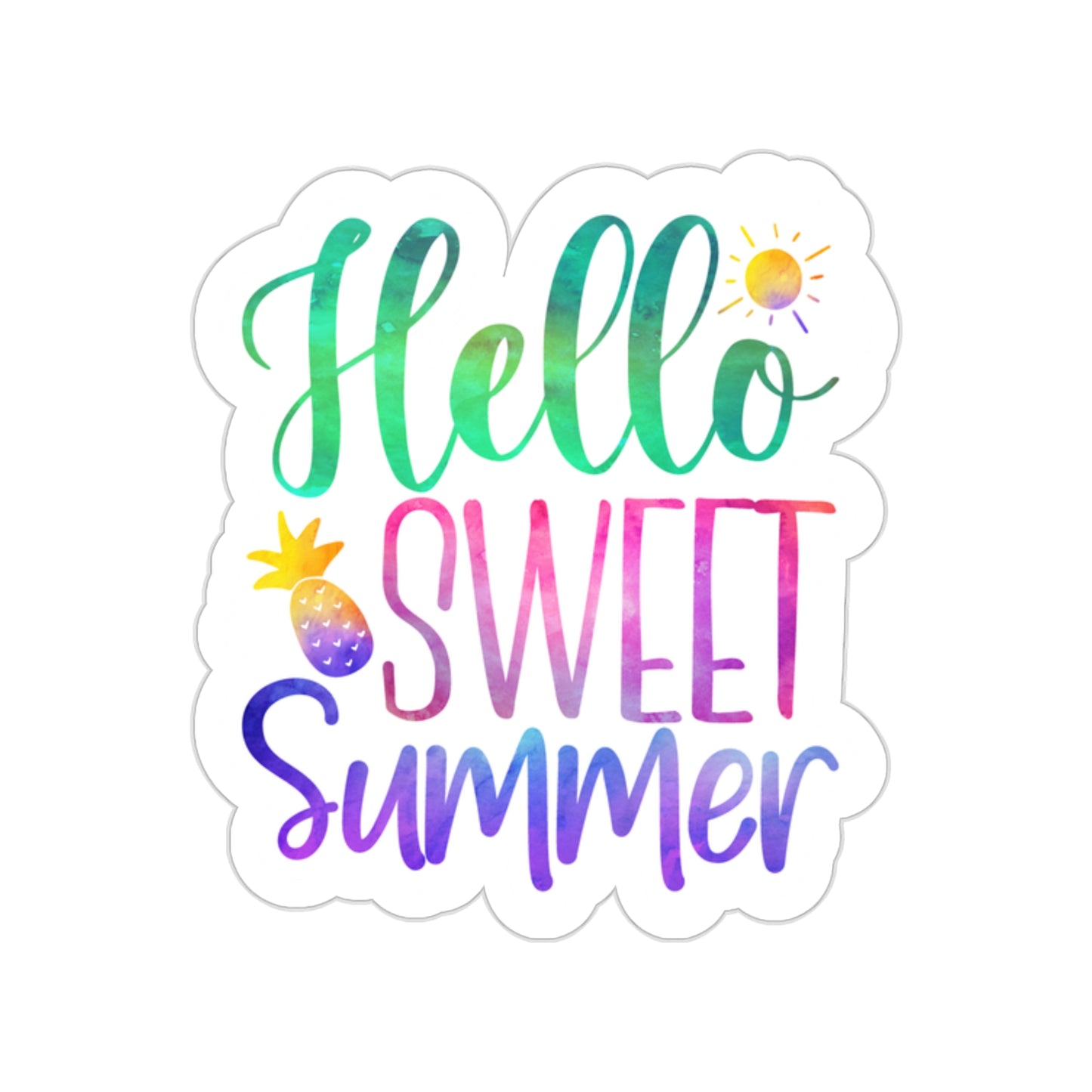 Hello Sweet Summer Indoor Vinyl Sticker