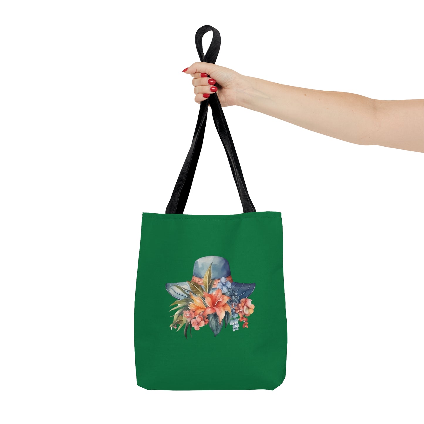 Hat and Flowers Tote Bag