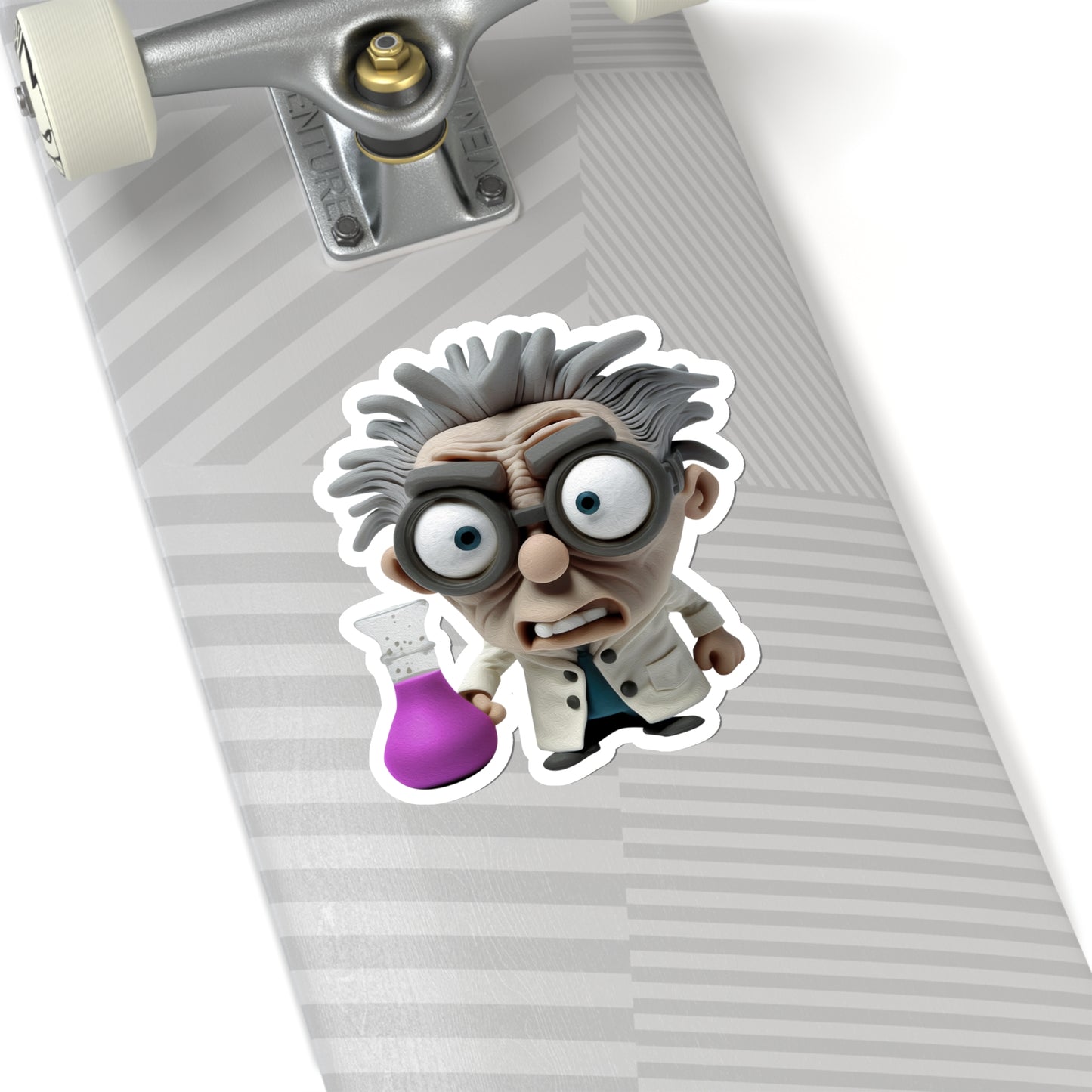 Halloween Mad Scientist Indoor Vinyl Sticker