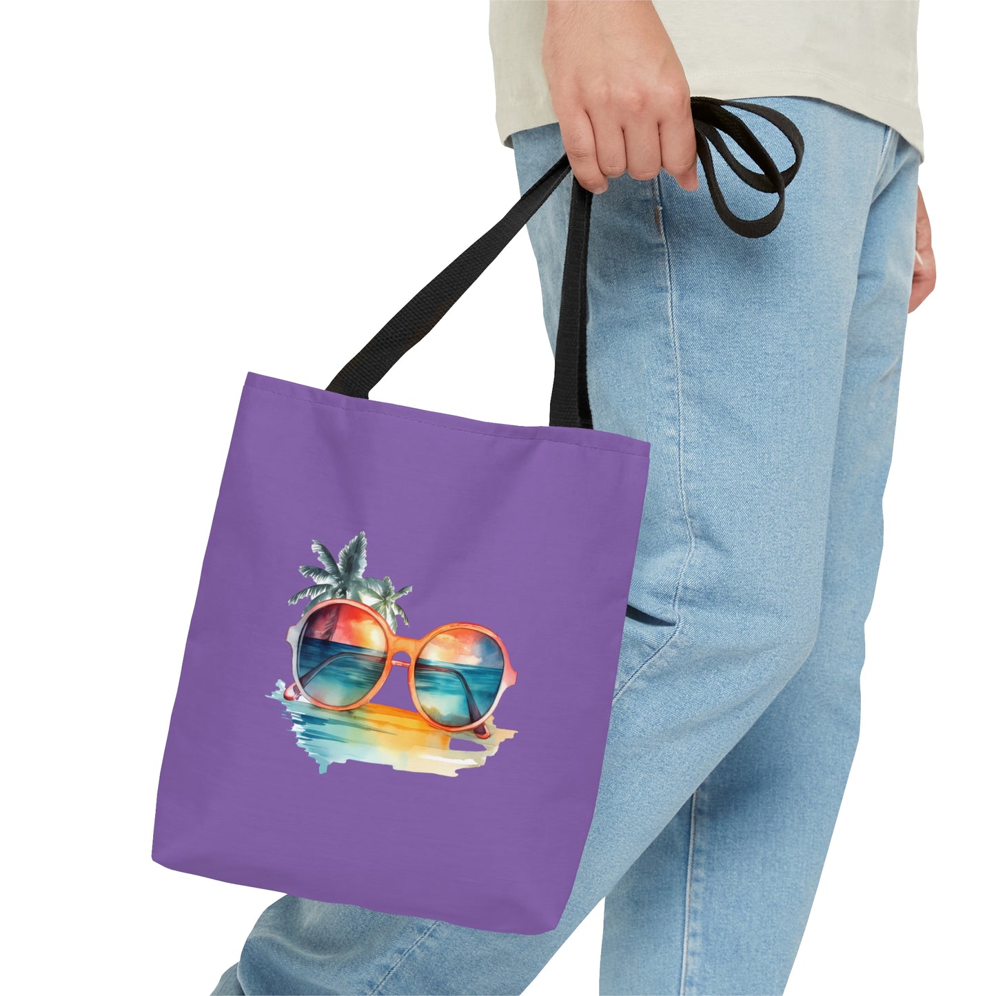 Sunglasses and Palm Trees Tote Bag