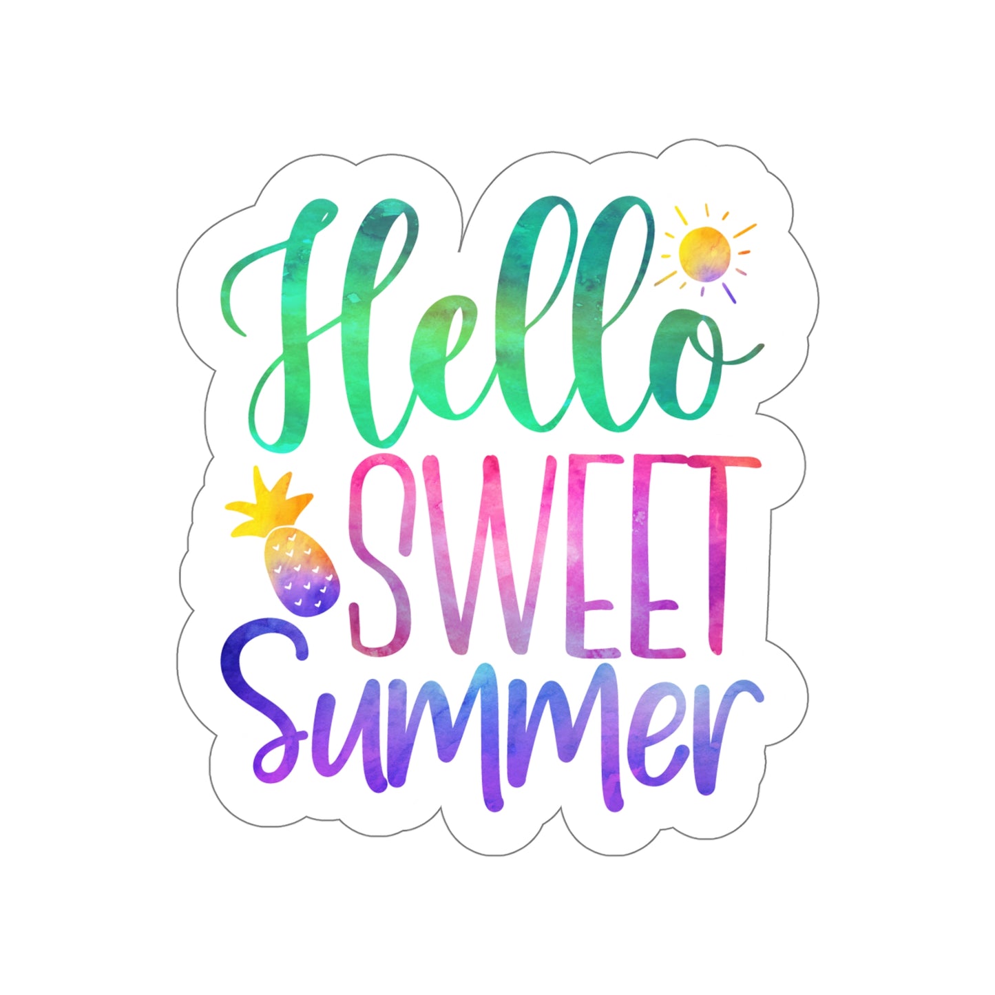 Hello Sweet Summer Indoor Vinyl Sticker