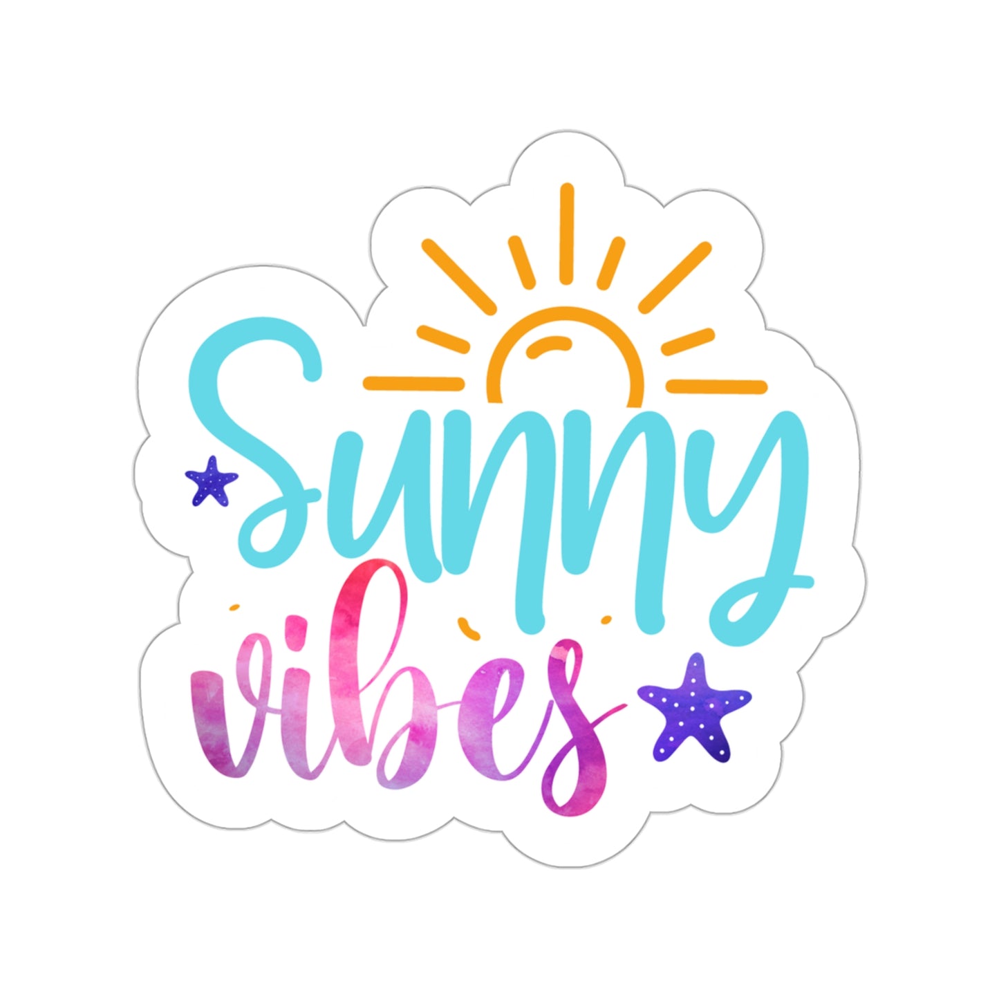 Sunny Vibes Indoor Vinyl Sticker