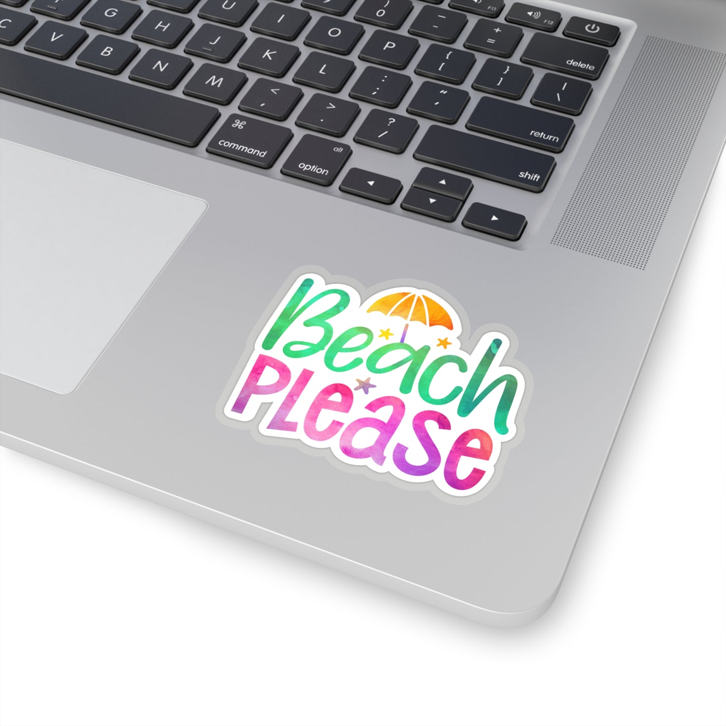 Beach Please Indoor Vinyl Sticker