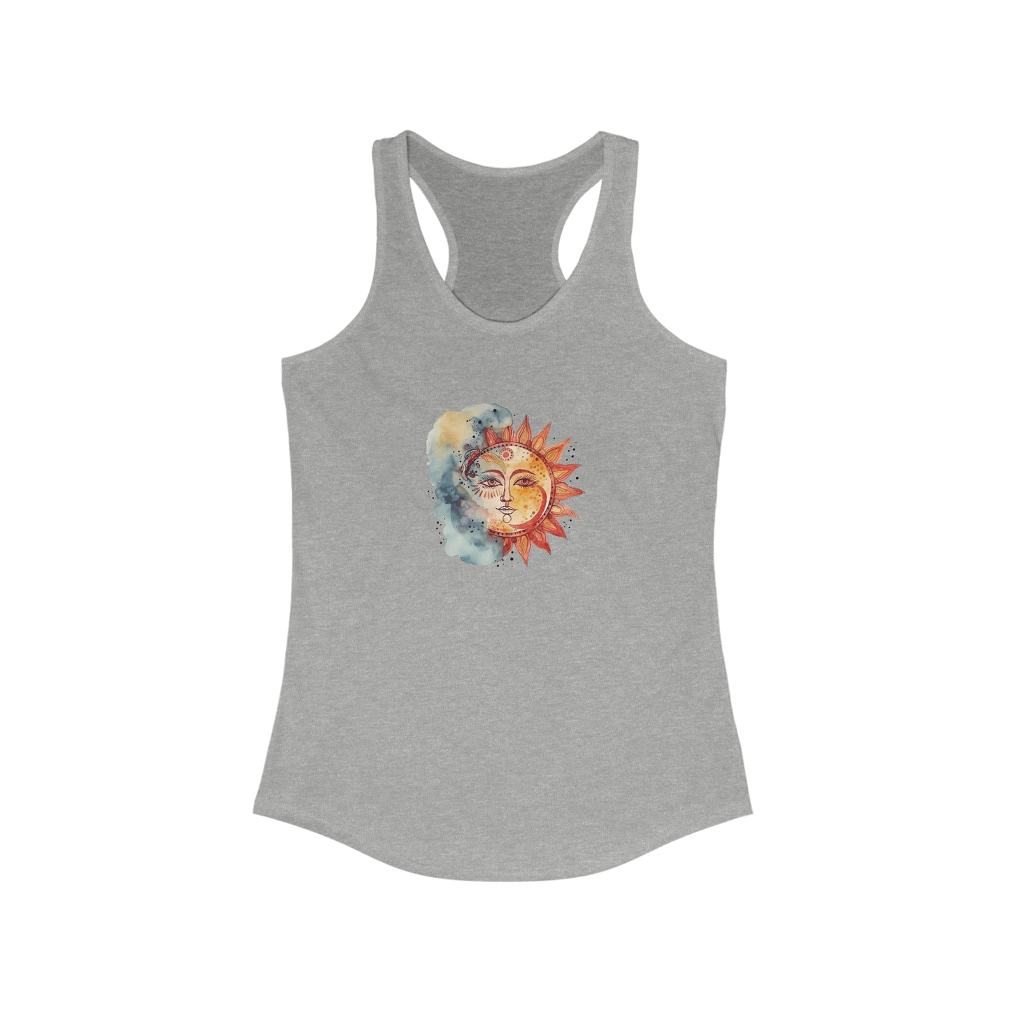 Sun and Watercolor Racerback Tank