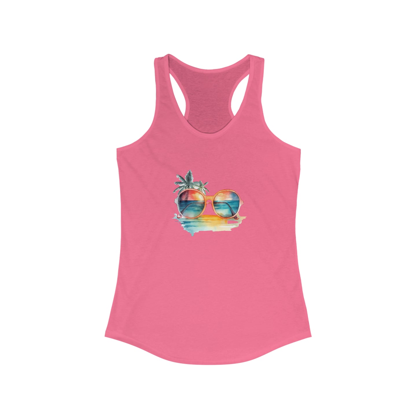 Sunglasses and Palm Trees Racerback Tank