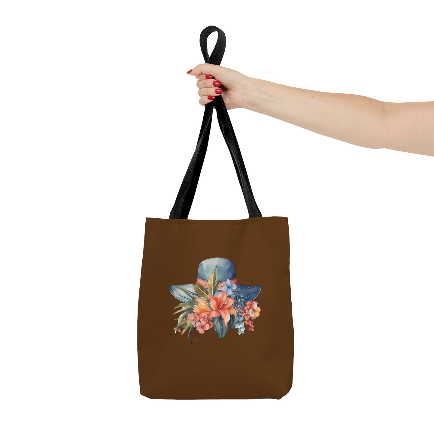 Hat and Flowers Tote Bag