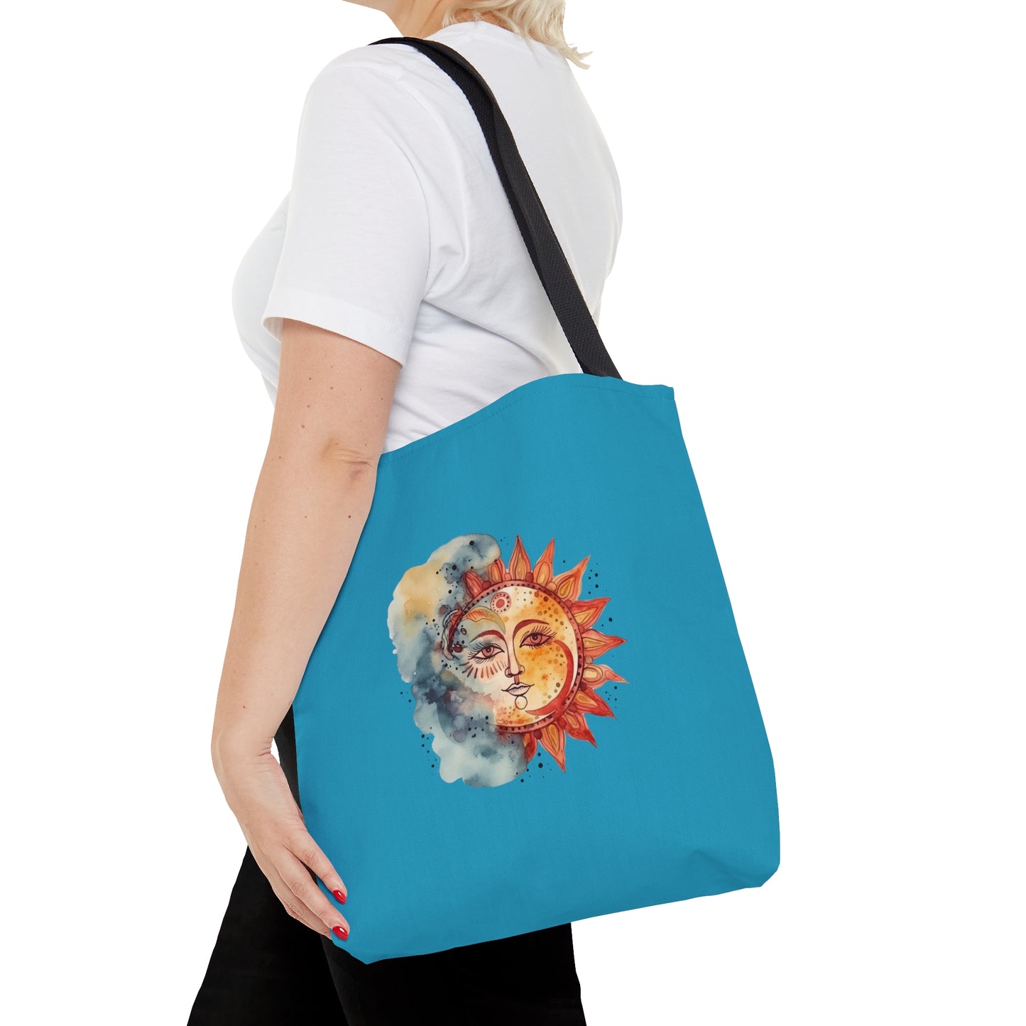 Sun and Watercolor Tote Bag