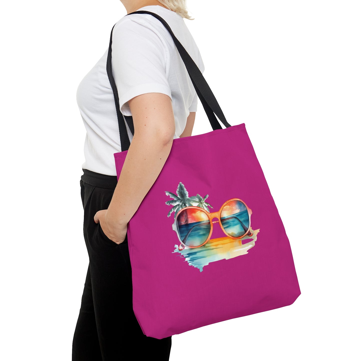 Sunglasses and Palm Trees Tote Bag