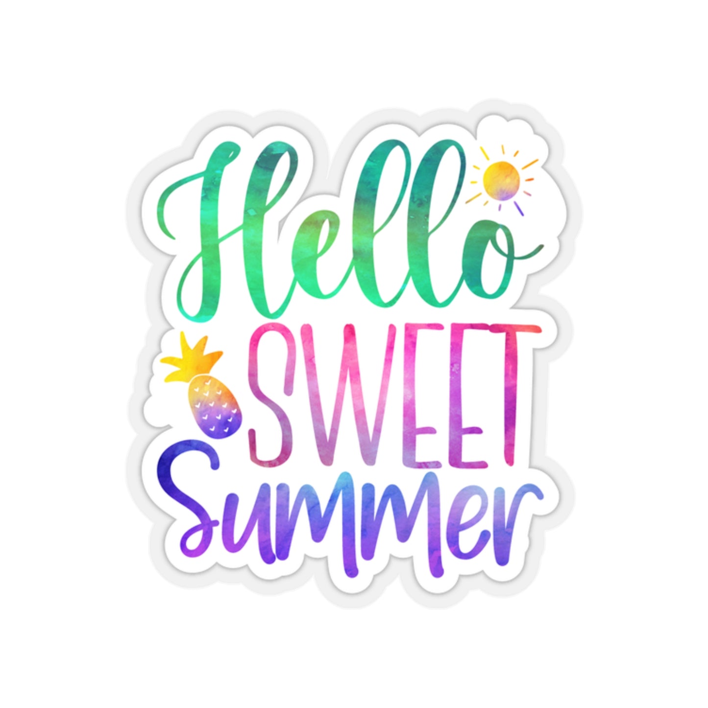 Hello Sweet Summer Indoor Vinyl Sticker