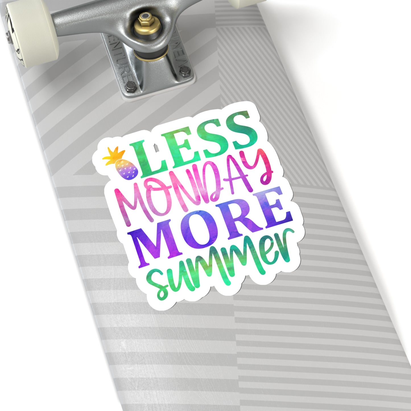 Less Monday More Summer Indoor Vinyl Sticker