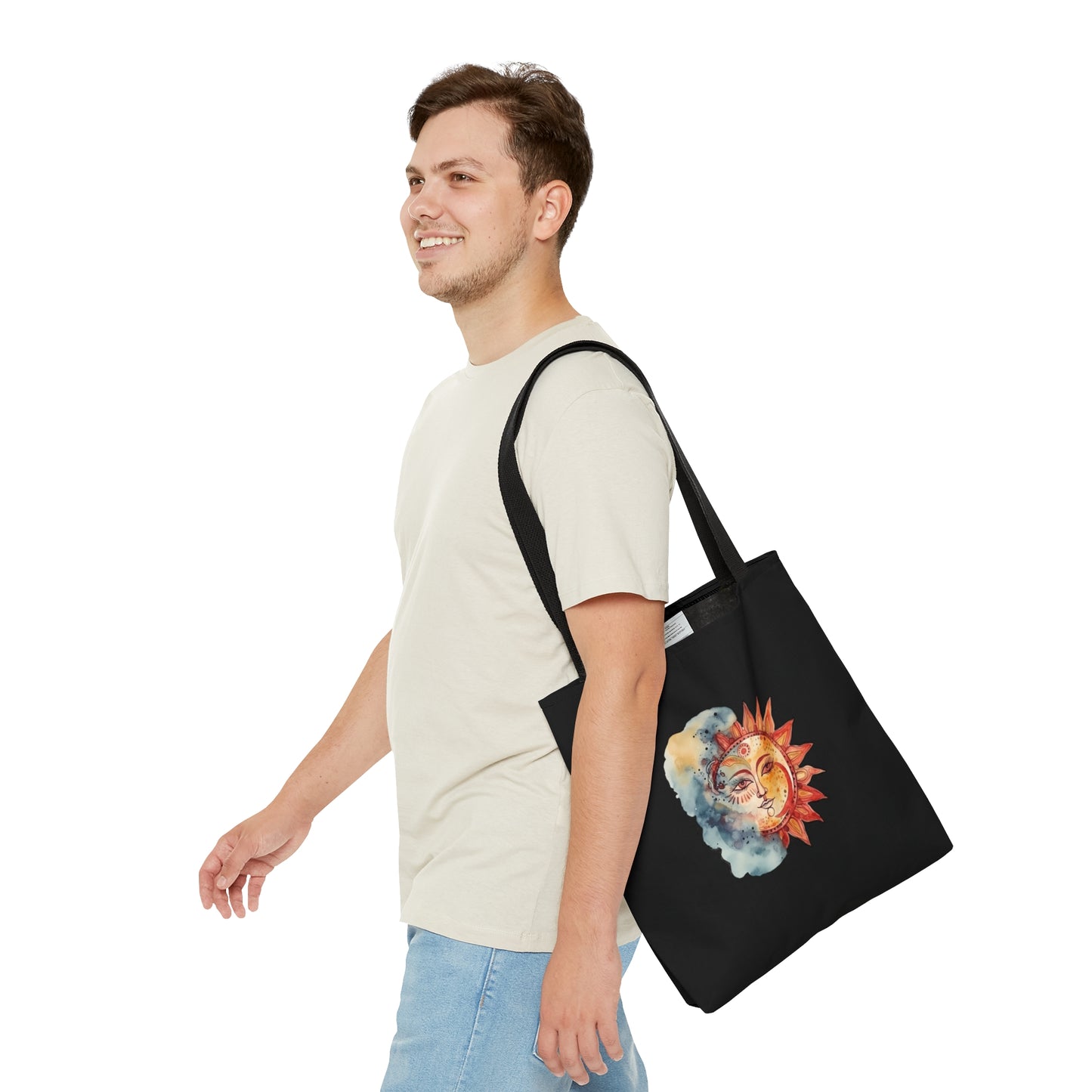 Sun and Watercolor Tote Bag