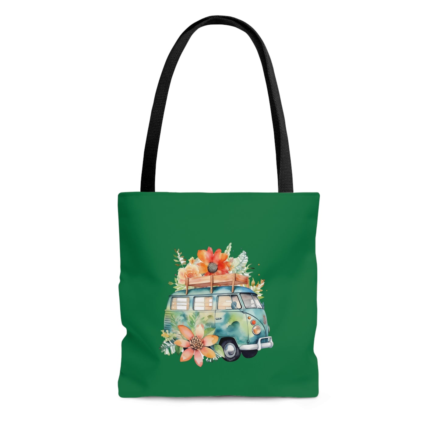 Flowered Bus Tote Bag