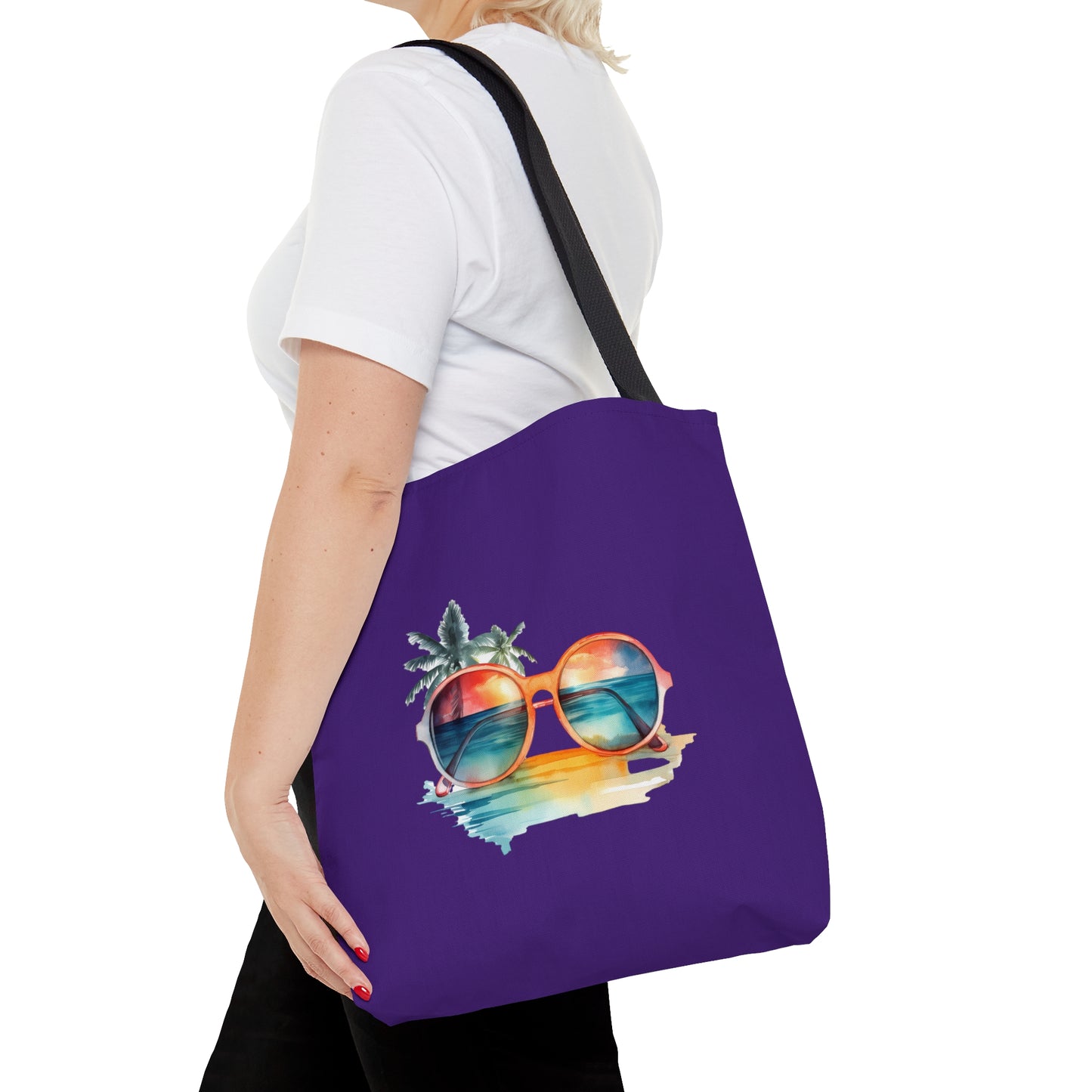 Sunglasses and Palm Trees Tote Bag