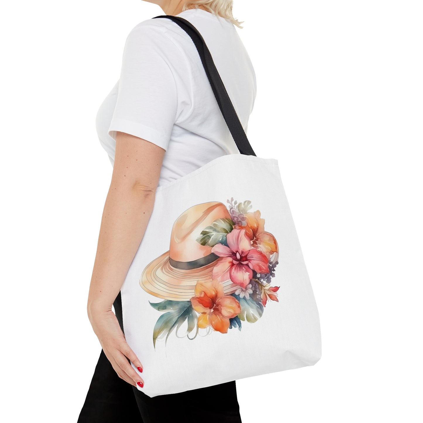 Flowers and Hat Tote Bag