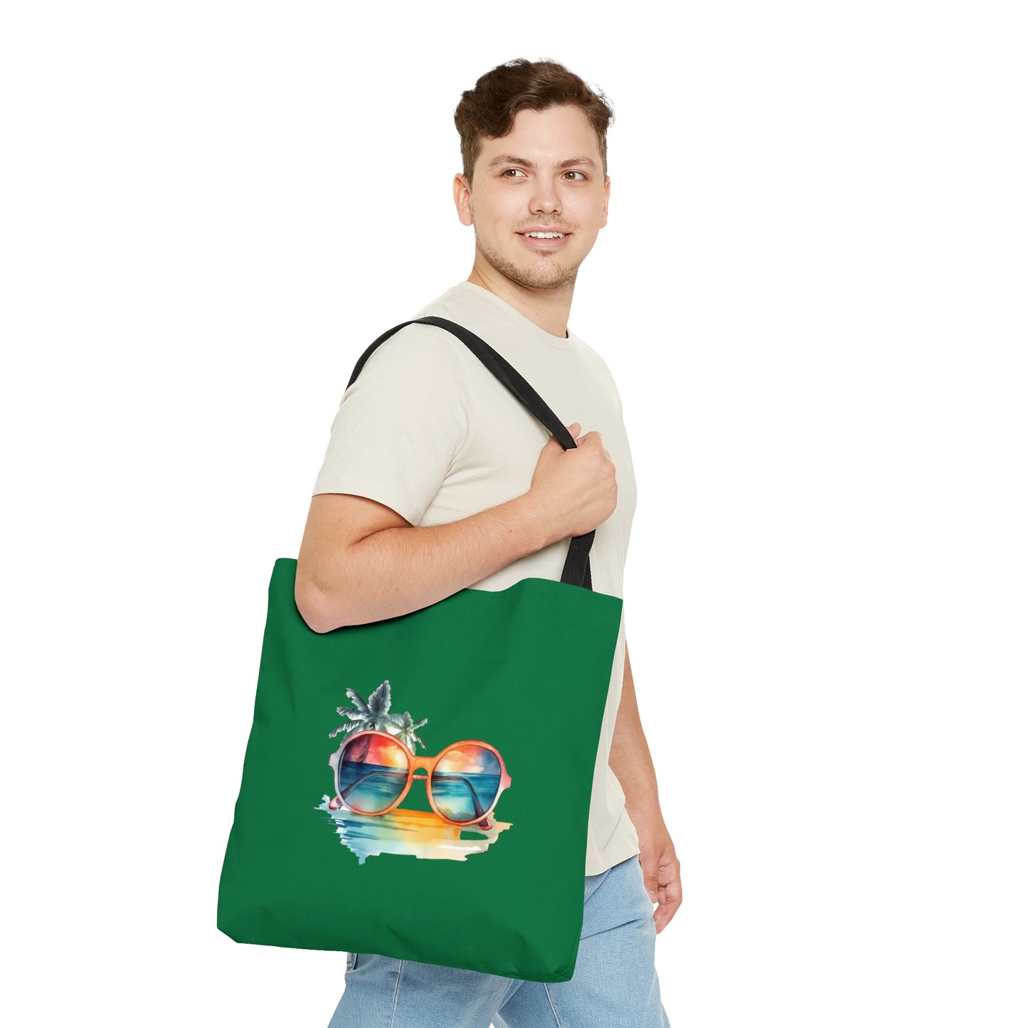 Sunglasses and Palm Trees Tote Bag