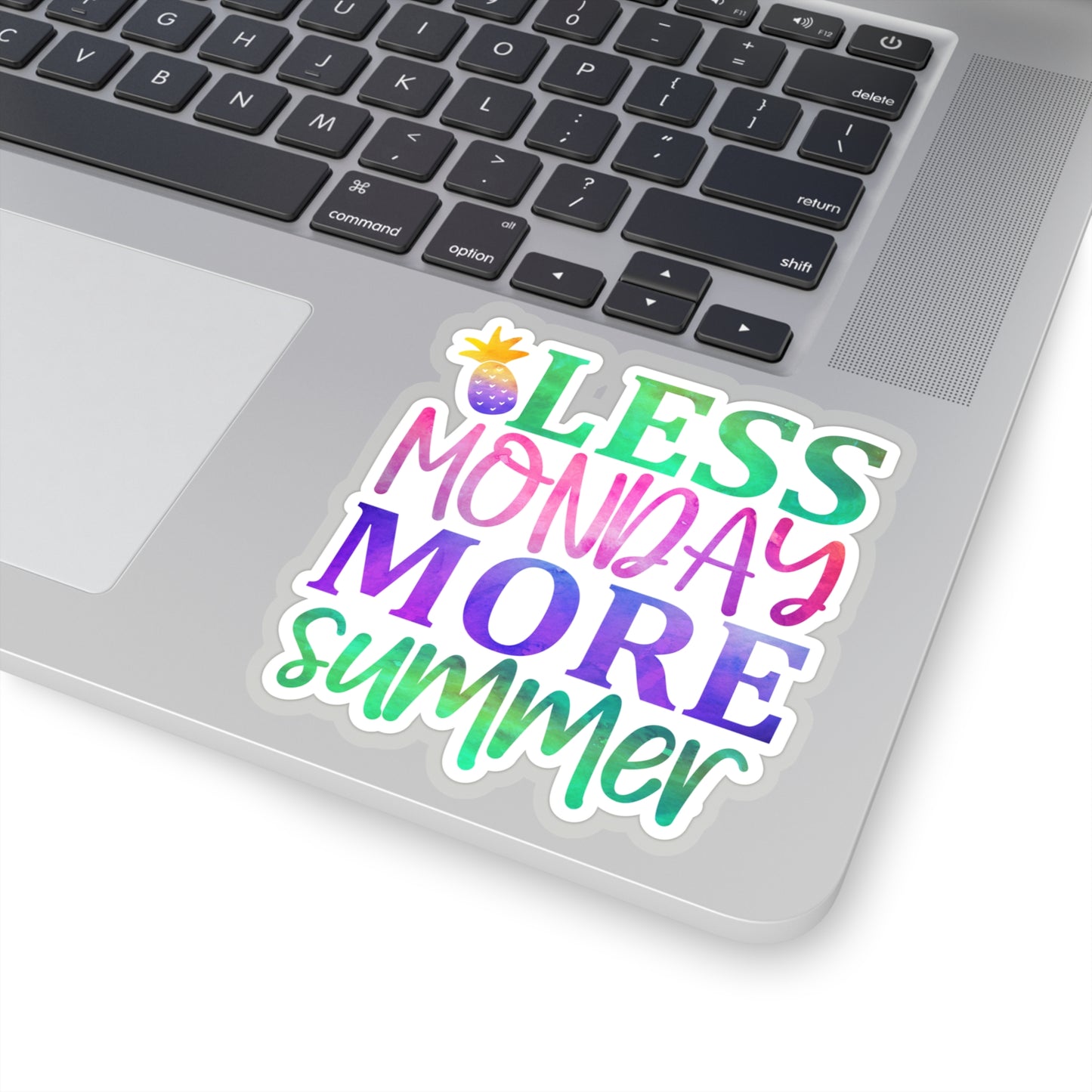 Less Monday More Summer Indoor Vinyl Sticker