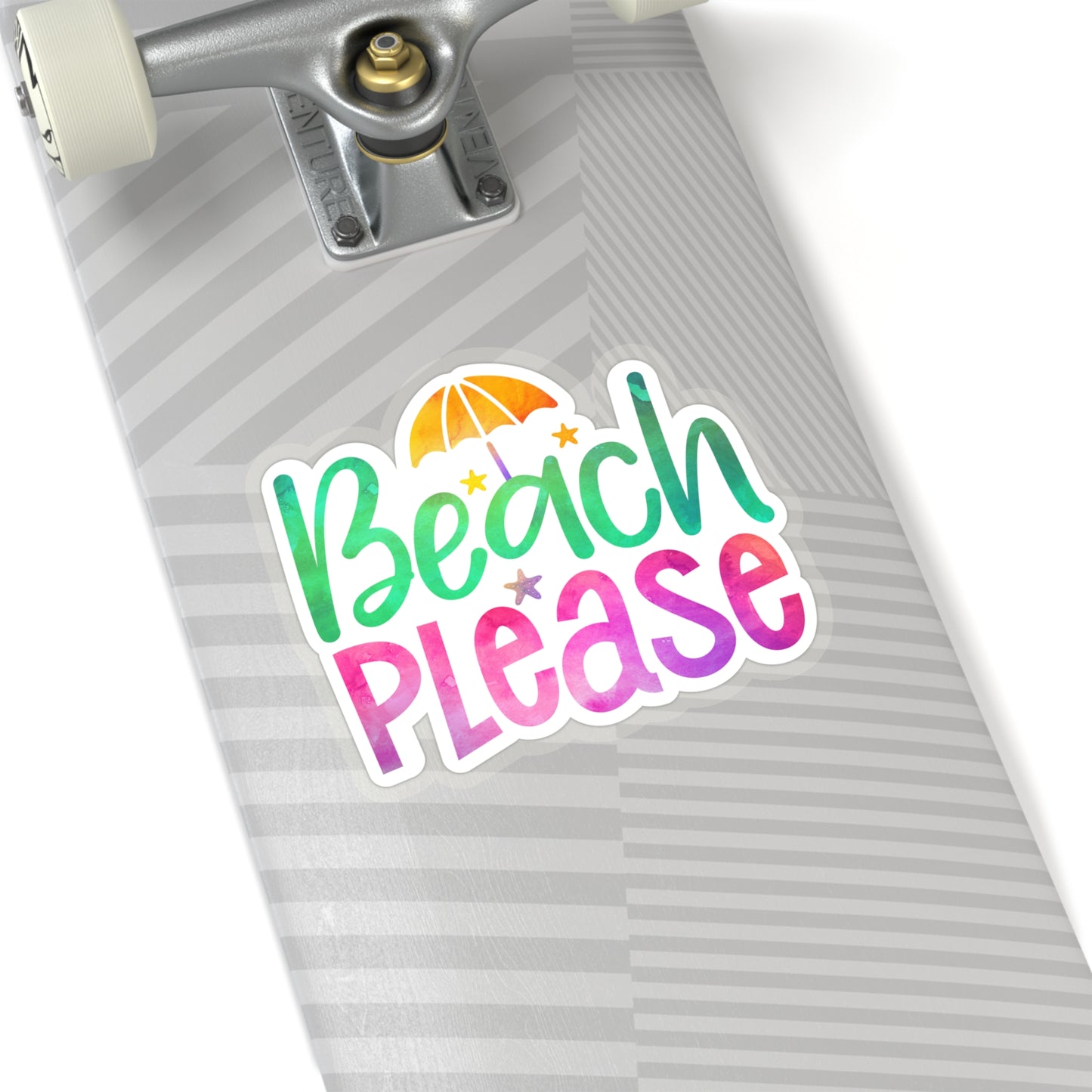 Beach Please Indoor Vinyl Sticker