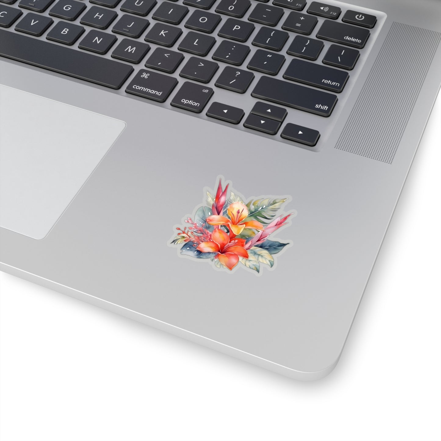 Beautiful Island Flowers Vinyl Indoor Sticker