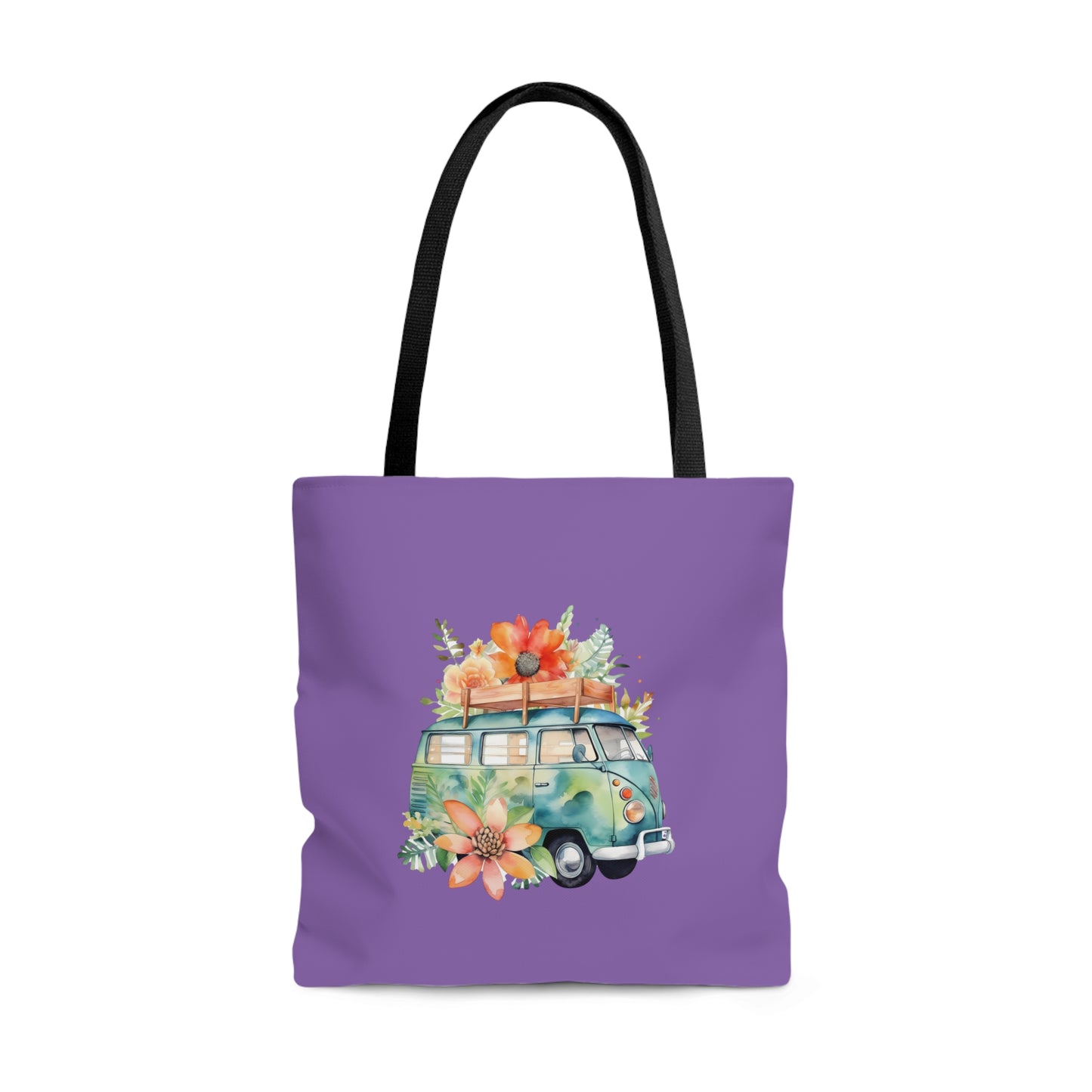 Flowered Bus Tote Bag