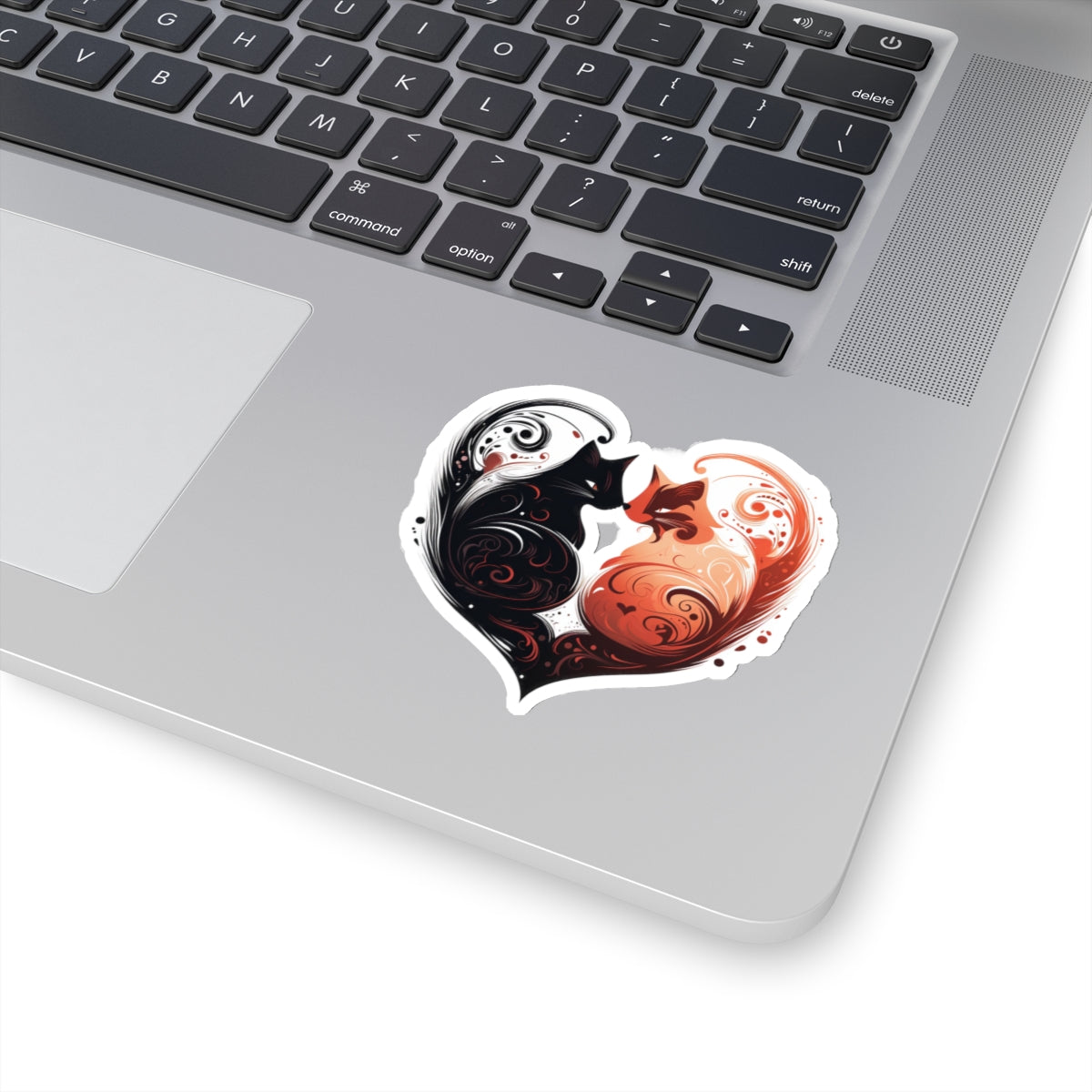 Kissing Cats Indoor Vinyl Sticker