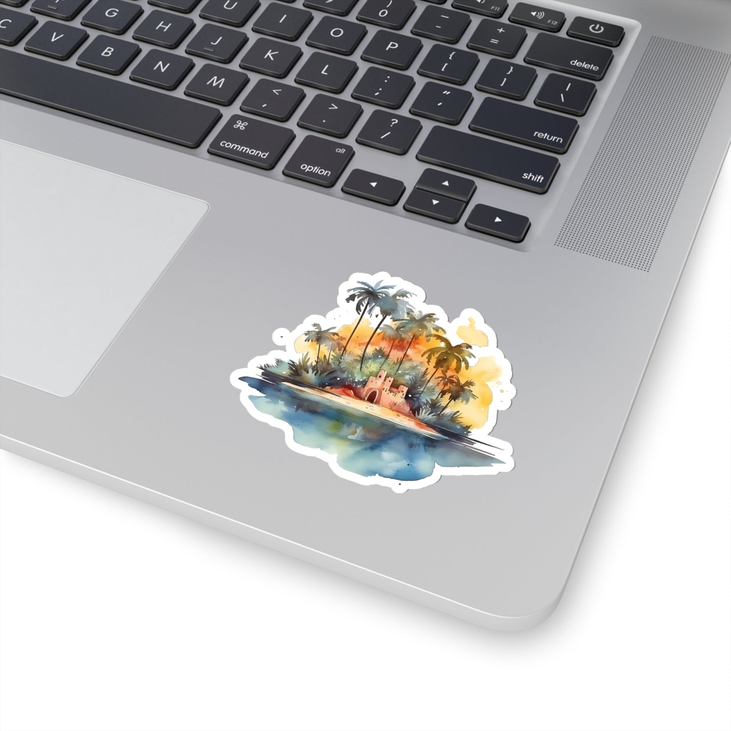 Island Sandcastle Vinyl Indoor Sticker