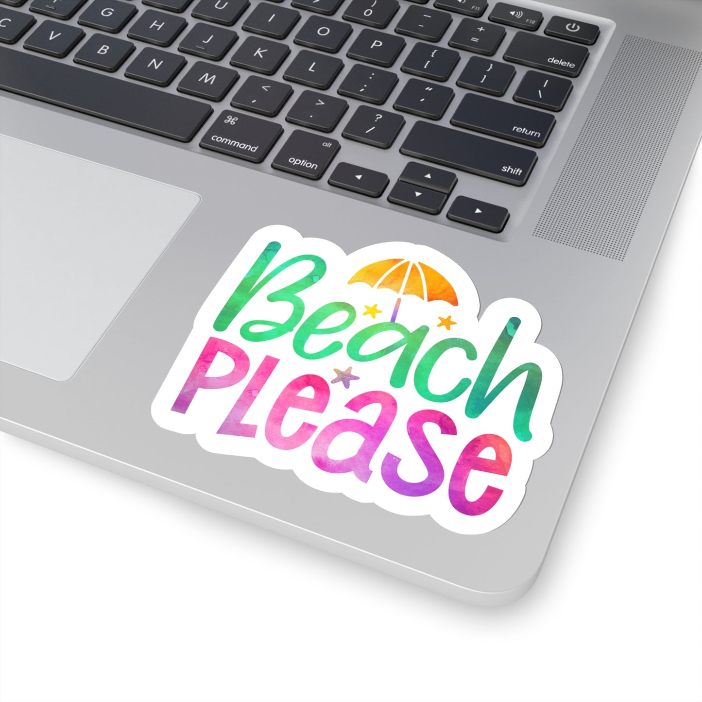 Beach Please Indoor Vinyl Sticker