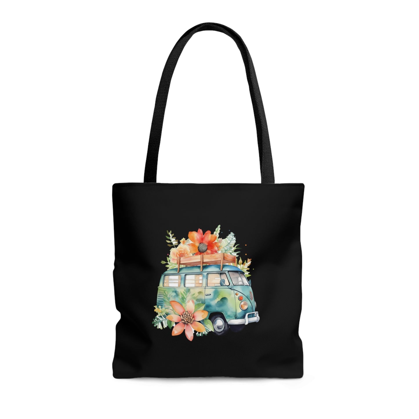 Flowered Bus Tote Bag