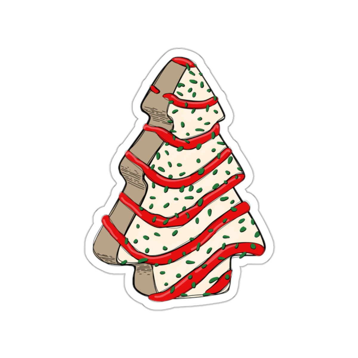 Christmas Cookie Indoor Vinyl Sticker