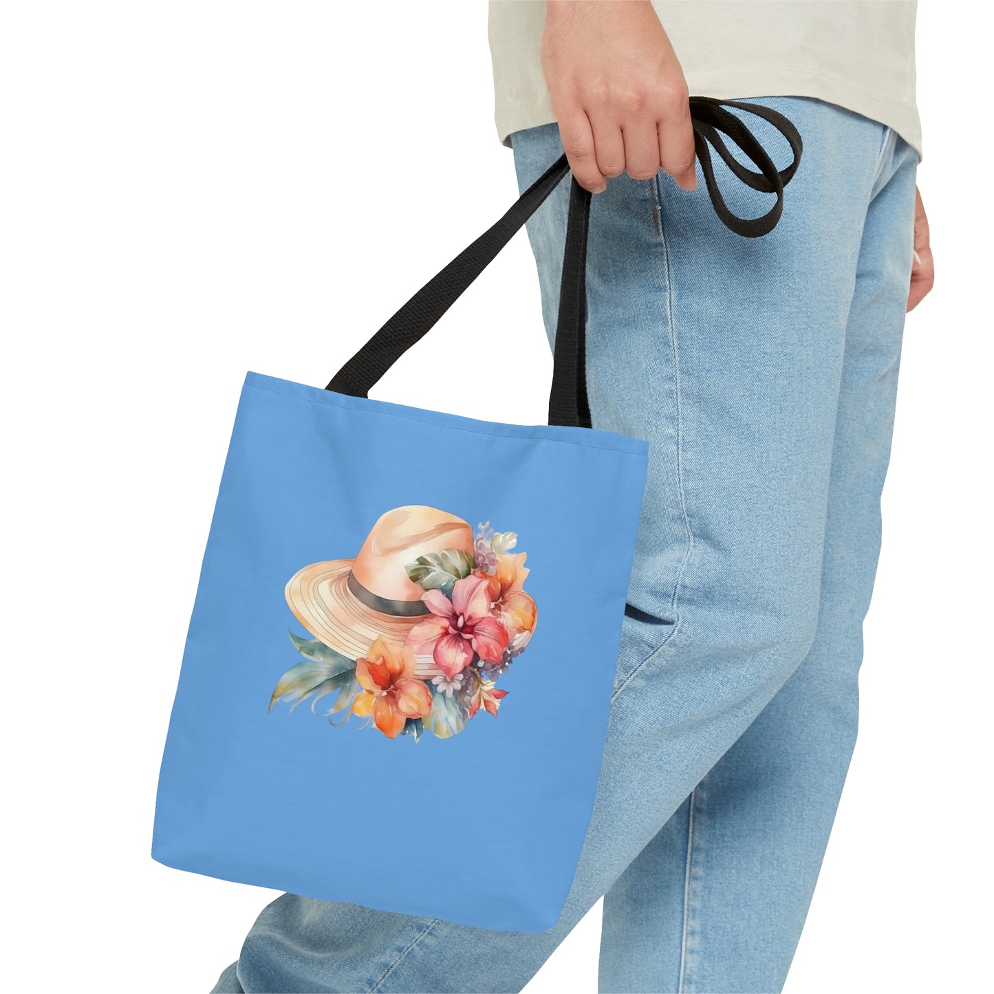 Flowers and Hat Tote Bag