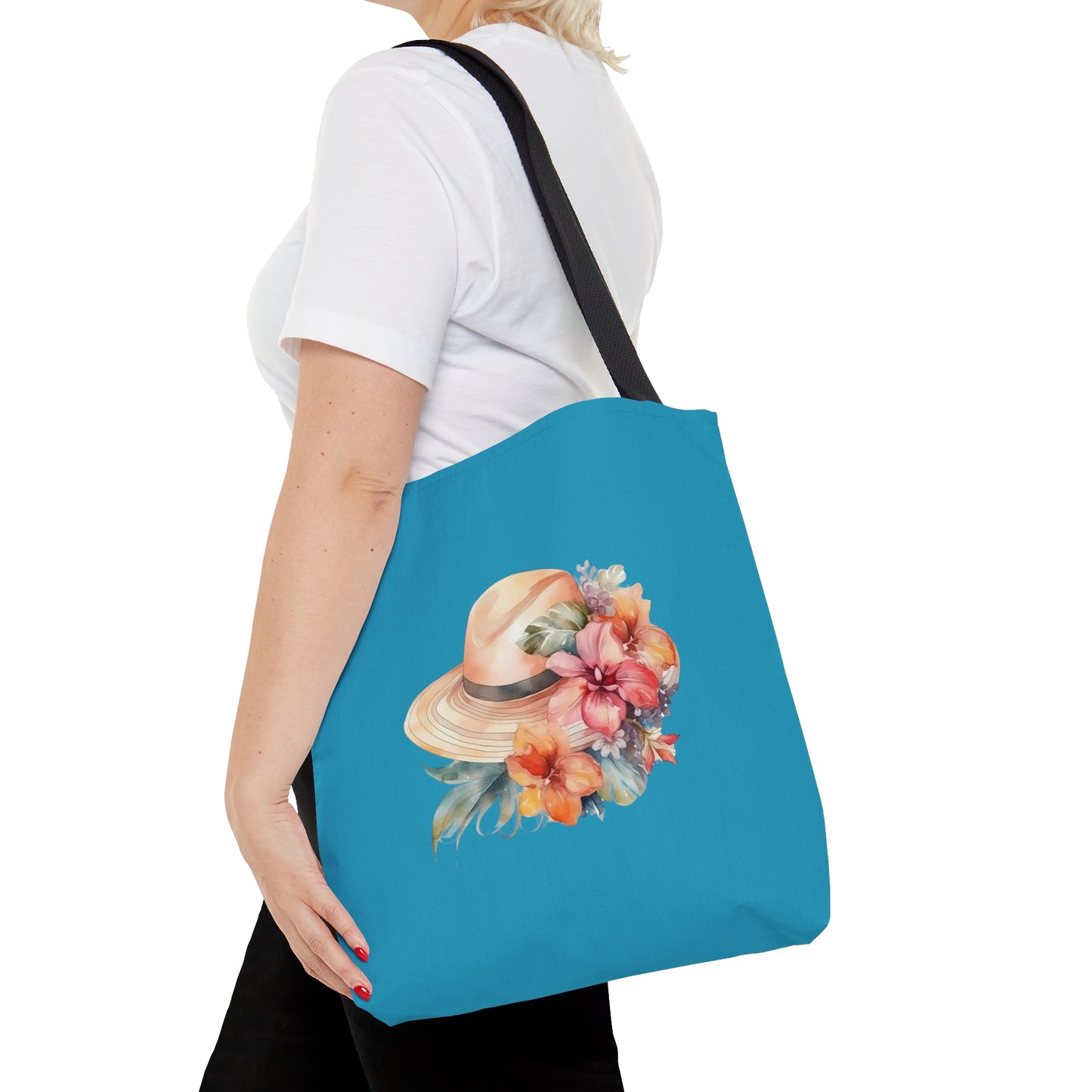 Flowers and Hat Tote Bag