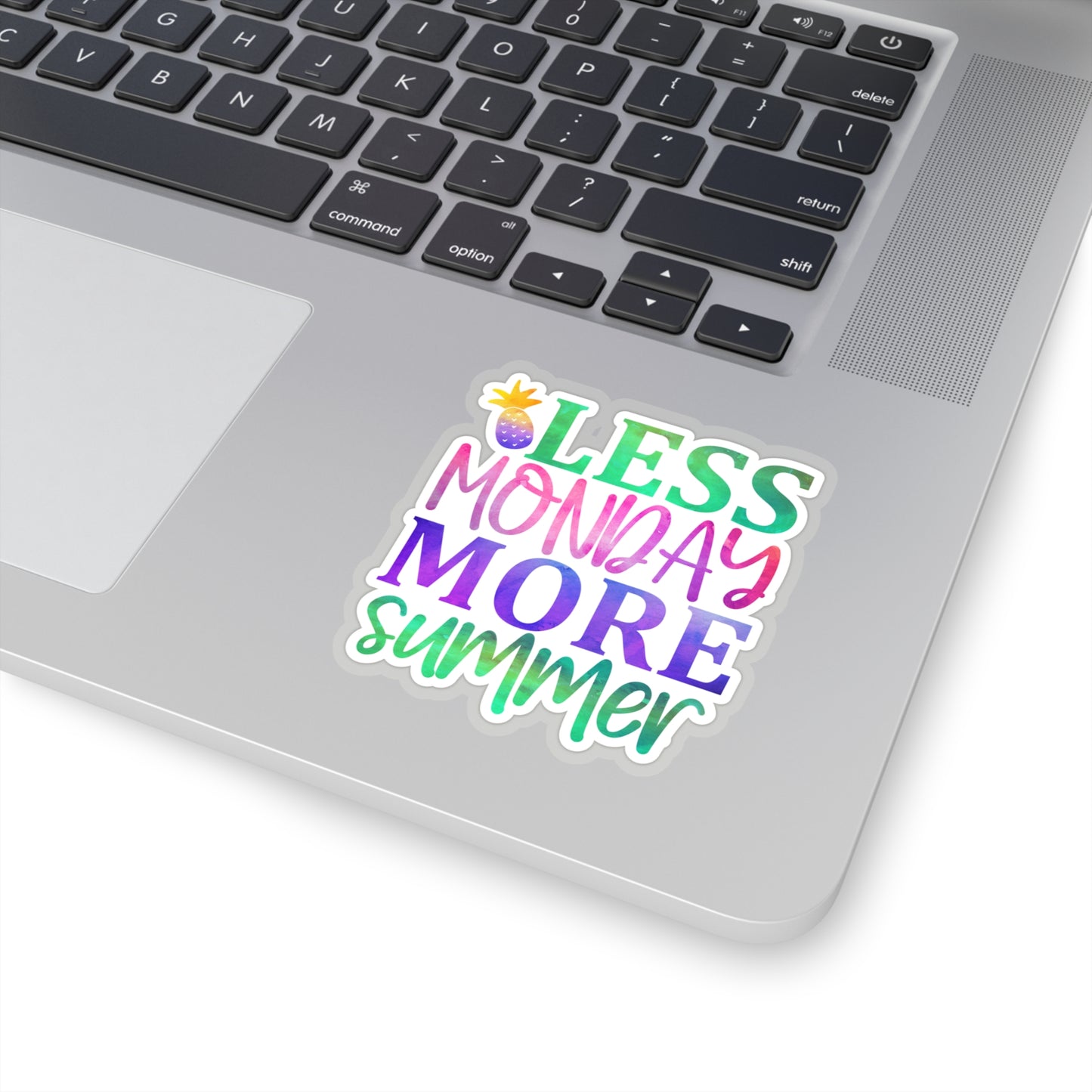 Less Monday More Summer Indoor Vinyl Sticker