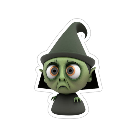 Halloween Witch Indoor Vinyl Sticker