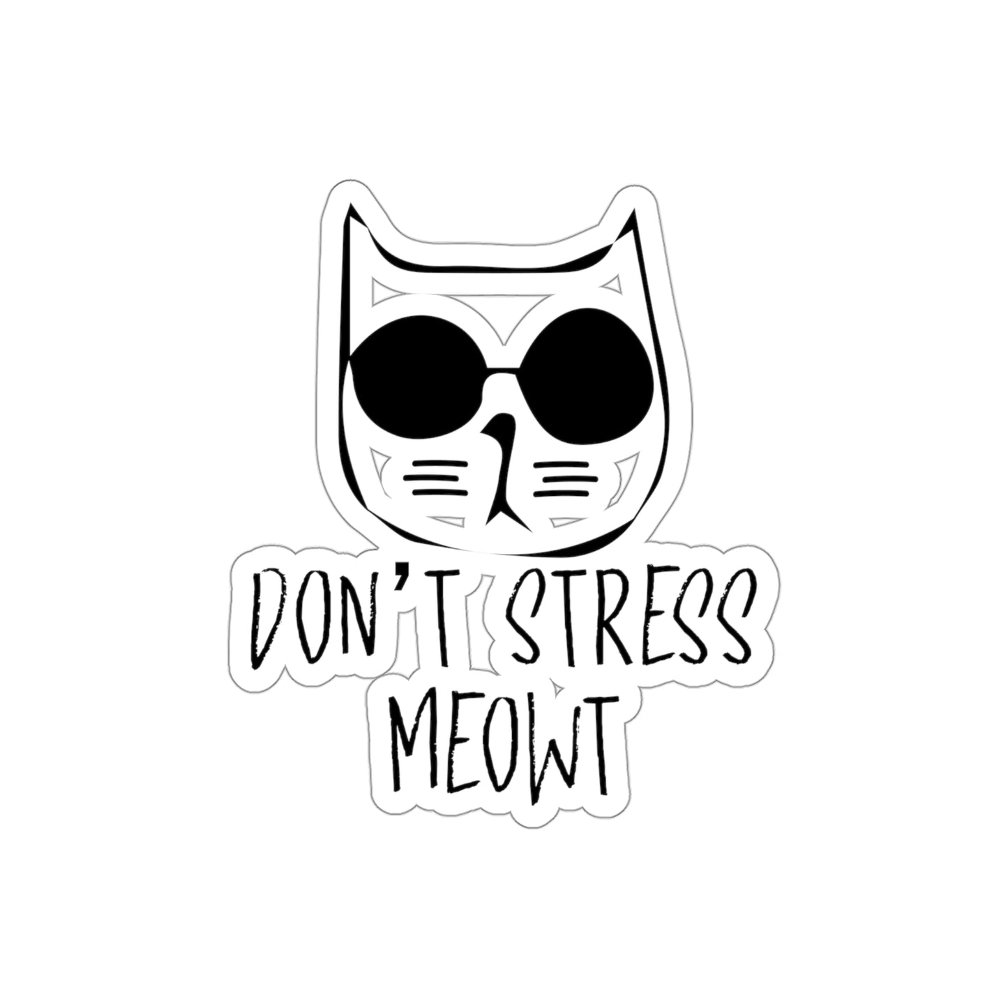 Don't Stress Meowt Cat Indoor Stickers